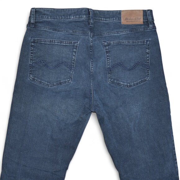 Urban Star Men's Size 36x34 Jeans Dark Indigo Stretch Denim Slimming - Picture 5 of 8